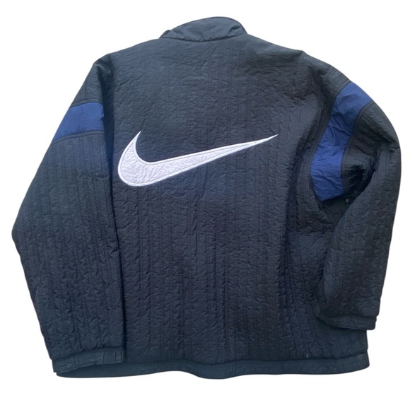 Nike Reversible 90’s Vintage puffy big logo swoosh mens jacket unisex size XL - Picture 3 of 16